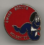 Pins fra Swiss Scouts